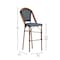 Flash Furniture Bordeaux Stackable IndoorOutdoor French Bistro 30 High Barstool, NavyWhite and Bamboo Finish SDA-AD642001-BS-NVYWH-NAT-GG - alternate 2
